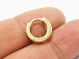 6pcs Brass Leverback Earrings Clasps High Polish 12.5x11.7mm