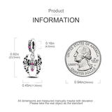 Exag. Spider Retro Punk Beads Silver Dangle Charm for MULA Bracelet
