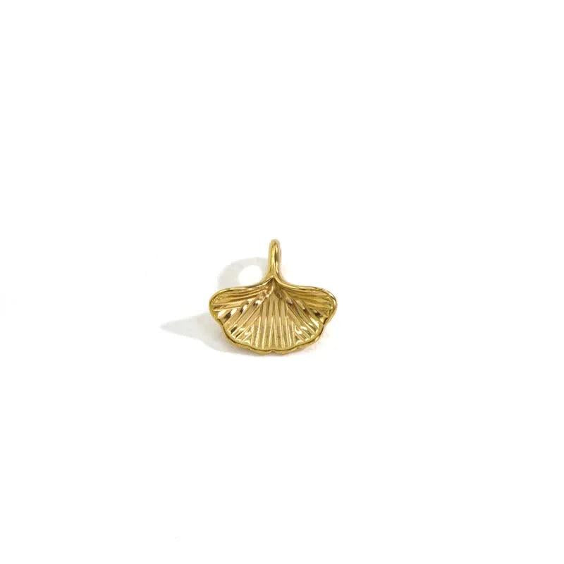 Miasol 3Pcs 13MM Ins Style Ginkgo Leaf Pendant Charms