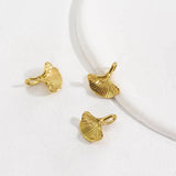 Miasol 3Pcs 13MM Ins Style Ginkgo Leaf Pendant Charms