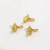 Miasol 3Pcs 13MM Ins Style Ginkgo Leaf Pendant Charms
