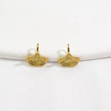 Miasol 3Pcs 13MM Ins Style Ginkgo Leaf Pendant Charms