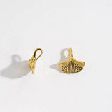 Miasol 3Pcs 13MM Ins Style Ginkgo Leaf Pendant Charms