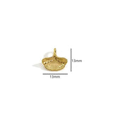 Miasol 3Pcs 13MM Ins Style Ginkgo Leaf Pendant Charms