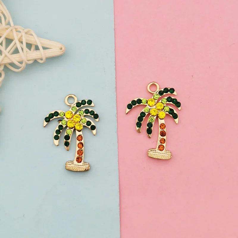10pcs/bag Pearl Rhinestone Charms for DIY Jewelry