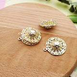 10pcs High Straw Hat Charms Zinc Alloy Female Caps Pendants Golden Tone 25*29mm