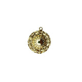 10pcs High Straw Hat Charms Zinc Alloy Female Caps Pendants Golden Tone 25*29mm
