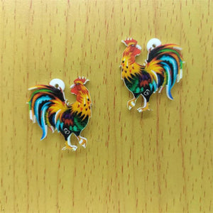 10pcs Animal Charm Colorful Acrylic Charms for Bracelet Earring Necklace