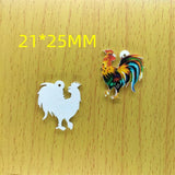 10pcs Animal Charm Colorful Acrylic Charms for Bracelet Earring Necklace