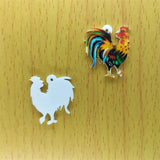 10pcs Animal Charm Colorful Acrylic Charms for Bracelet Earring Necklace