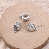 20pcs Antique Silver Love Hanging Head Charm for Jewelry Making