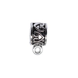 20pcs Antique Silver Love Hanging Head Charm for Jewelry Making