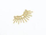 6pcs Brass Moon Phase Earring Charms 35.8x24x0.7mm - R1481