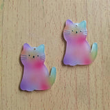 10Pcs Rabbit Charm Acrylic Bunny Charms Pendant DIY Jewelry Making