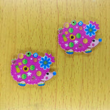 10pcs Cartoon Cat Charms Acrylic Animal Print for Jewelry Making