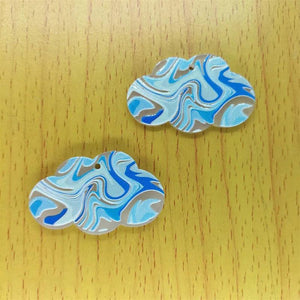 10pcs Acrylic Cloud Charms for Jewelry Making