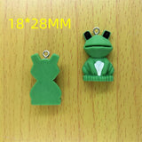 10pcs Resin Frog Charm for Jewelry Making DIY Earring Pendant Bracelet Necklace