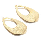 10Pcs Raw Brass Teardrop Charms Earring Pendants Diy Boho Drop Earrings Necklace