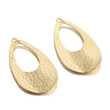 10Pcs Raw Brass Teardrop Charms Earring Pendants Diy Boho Drop Earrings Necklace