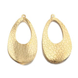 10Pcs Raw Brass Teardrop Charms Earring Pendants Diy Boho Drop Earrings Necklace