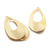 10Pcs Raw Brass Teardrop Charms Earring Pendants Diy Boho Drop Earrings Necklace