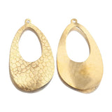 10Pcs Raw Brass Teardrop Charms Earring Pendants Diy Boho Drop Earrings Necklace