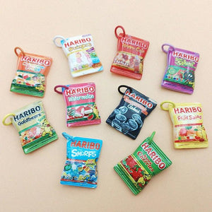 10Pcs Candy Resin Charms for Jewelry Making C365