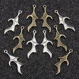 30pcs 13*31mm 2 Bat Charms Animal Pendants Vintage DIY Jewelry Making Findings