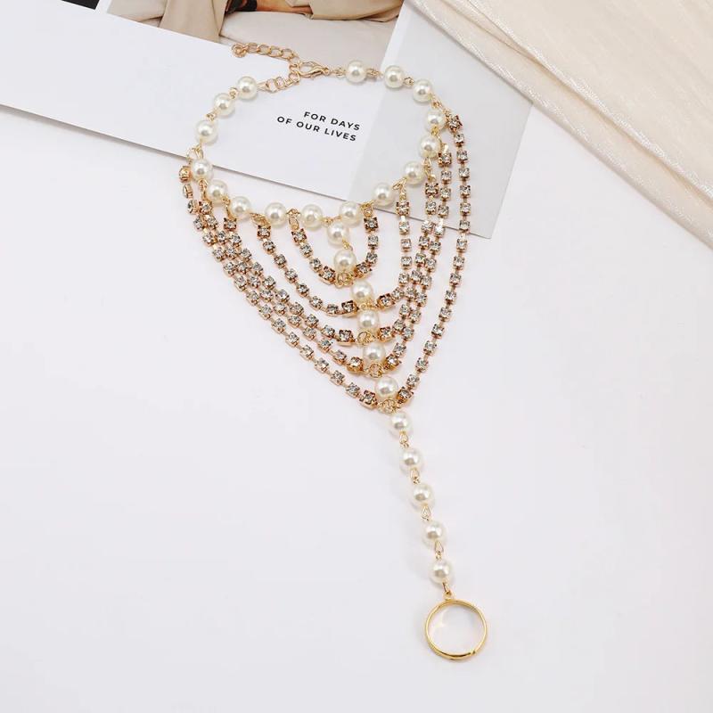 Simulated Pearl Anklets For Women Boho Beach Accessories
