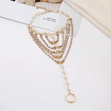 Simulated Pearl Anklets For Women Boho Beach Accessories