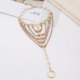 Simulated Pearl Anklets For Women Boho Beach Accessories