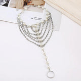 Simulated Pearl Anklets For Women Boho Beach Accessories