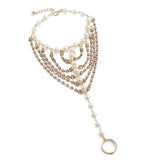 Simulated Pearl Anklets For Women Boho Beach Accessories