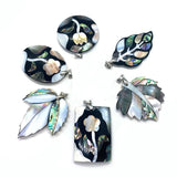 Abalone Shell Pendant Mother Of Pearl DIY Necklace Earrings