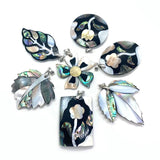 Abalone Shell Pendant Mother Of Pearl DIY Necklace Earrings