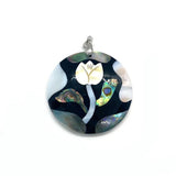 Abalone Shell Pendant Mother Of Pearl DIY Necklace Earrings