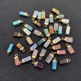 Malachite Rectangular Pendant Necklace Natural Stone