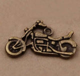 25PCS Motorcycle Charms Antique Pendant Vintage Tibetan Silver DIY for Bracelet