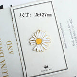 10pcs/lot Daisy Flower Charms For Jewelry Diy
