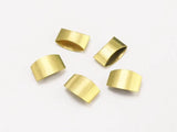 20pcs Raw Brass Oval Tubes 19x12.8mm DIY Jewelry Supplies