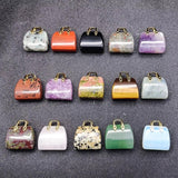Crystal Mini Handbag Pendant for Women Necklace Bracelet