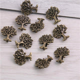 30pcs Antique Bronze Tree Wheel Spacers for 10mm Leather
