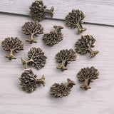 30pcs Antique Bronze Tree Wheel Spacers for 10mm Leather