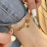 Summer Style Peace Anklet Stainless Steel Plated Anklet Ladies Jewelry Gift