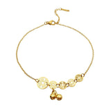 Summer Style Peace Anklet Stainless Steel Plated Anklet Ladies Jewelry Gift