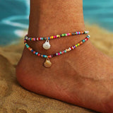 Bohemian Beach Seed Beads Anklet Bracelet Holiday Jewelry