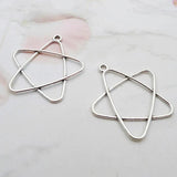 Alloy Pentagram Charms Earring DIY Charms 10pcs