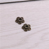200pcs 3*12*12mm Small Flower Pendants Jewelry DIY Charms