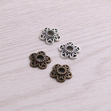 200pcs 3*12*12mm Small Flower Pendants Jewelry DIY Charms