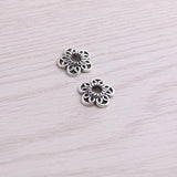 200pcs 3*12*12mm Small Flower Pendants Jewelry DIY Charms